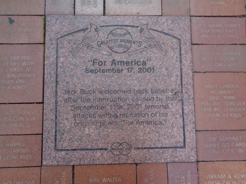 "For America" Marker image, Touch for more information