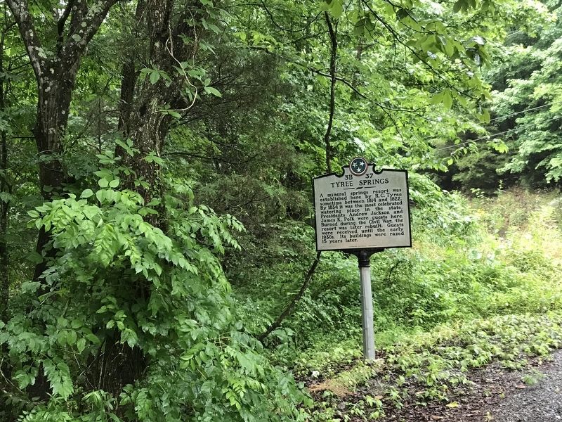 Tyree Springs Marker. Click for full size. Tyree Springs Marker image. Click for full size.