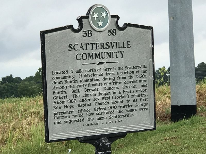 Scattersville Community Marker image. Click for full size.