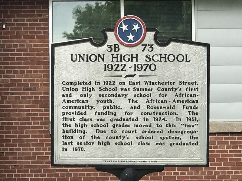 Union High School Marker image. Click for full size.