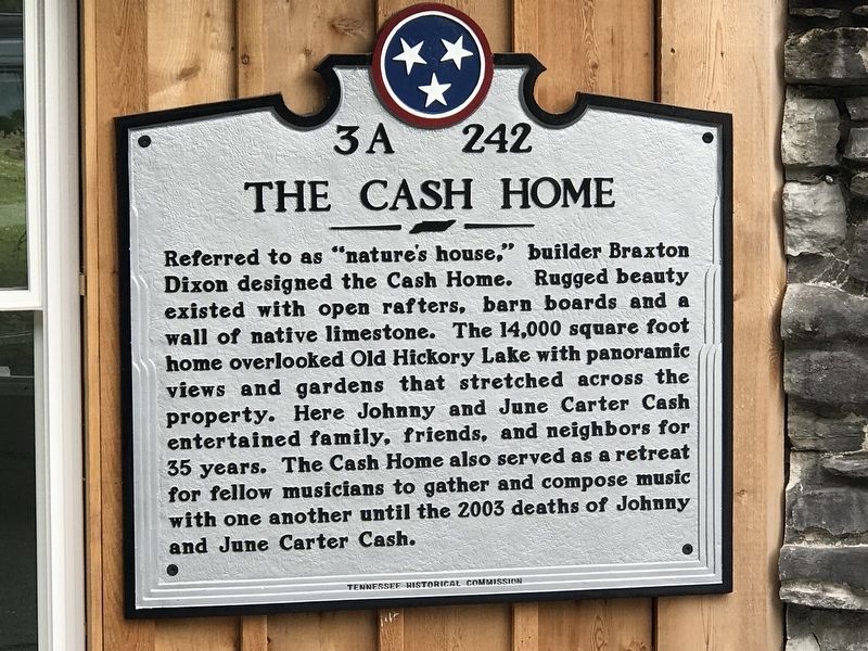 The Cash Home Marker image. Click for full size.