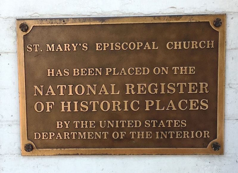 St. Mary�s Episcopal Church Marker image. Click for full size.