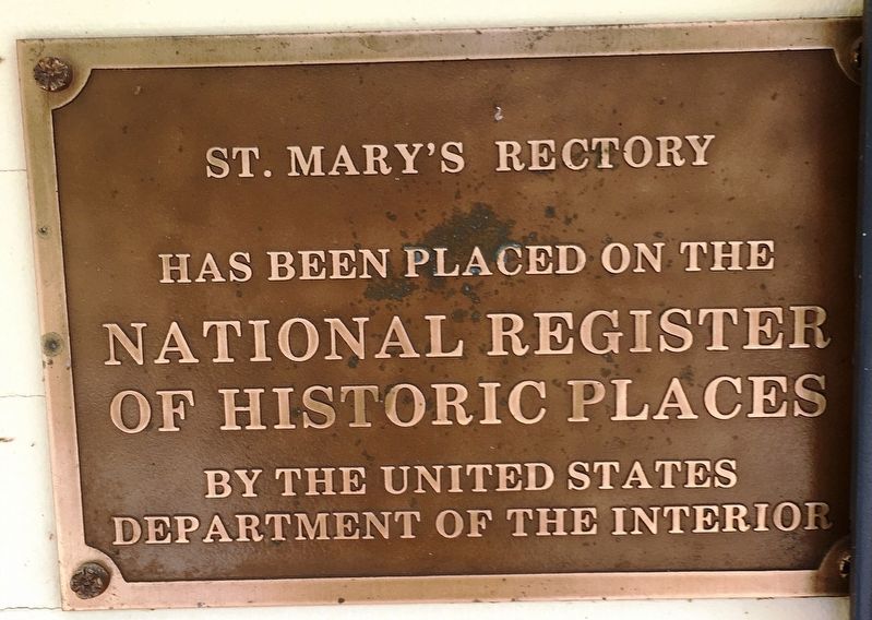 St. Marys Rectory Marker image. Click for full size.