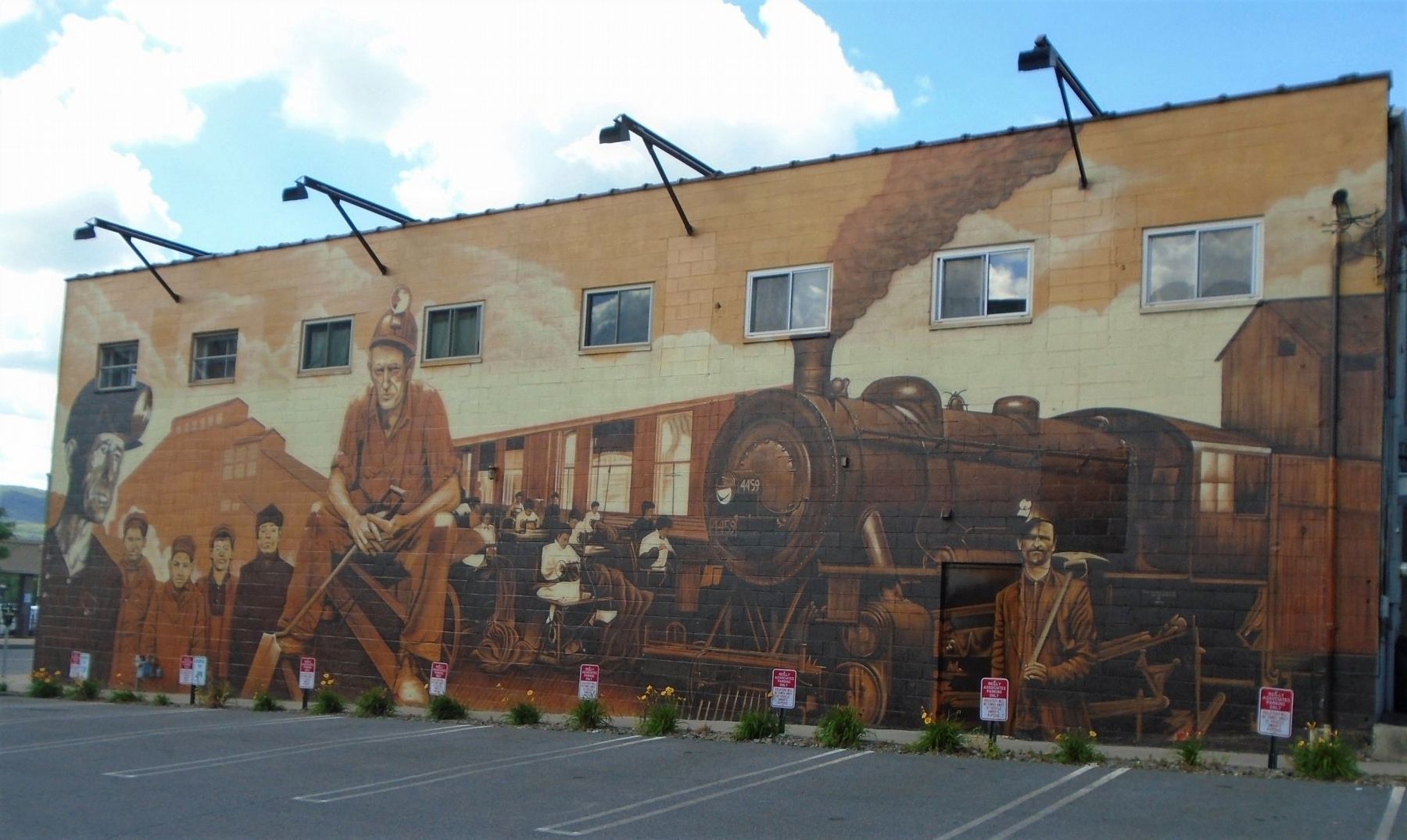 Pittston Workers Mural image. Click for full size.