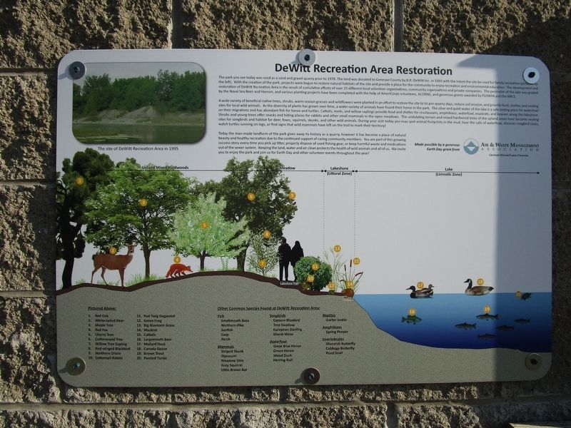 DeWitt Recreational Area Marker image. Click for full size.