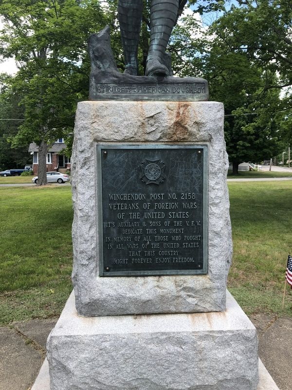 Spirit of the American Doughboy Marker image. Click for full size.