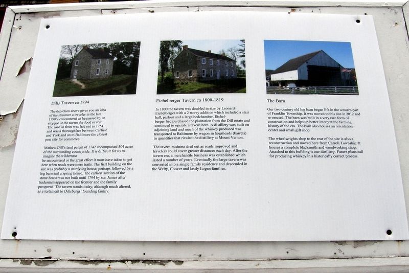 Dills – Eichelberger Tavern Marker image. Click for full size.