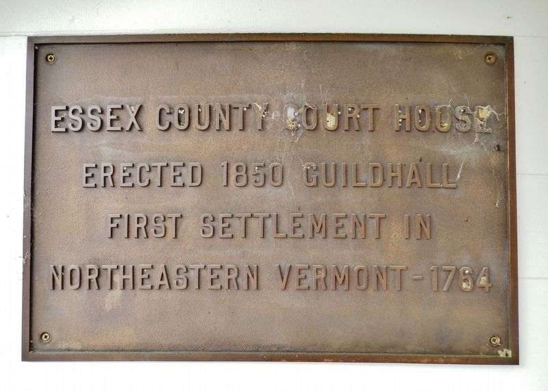 Essex County Court House Marker image. Click for full size.