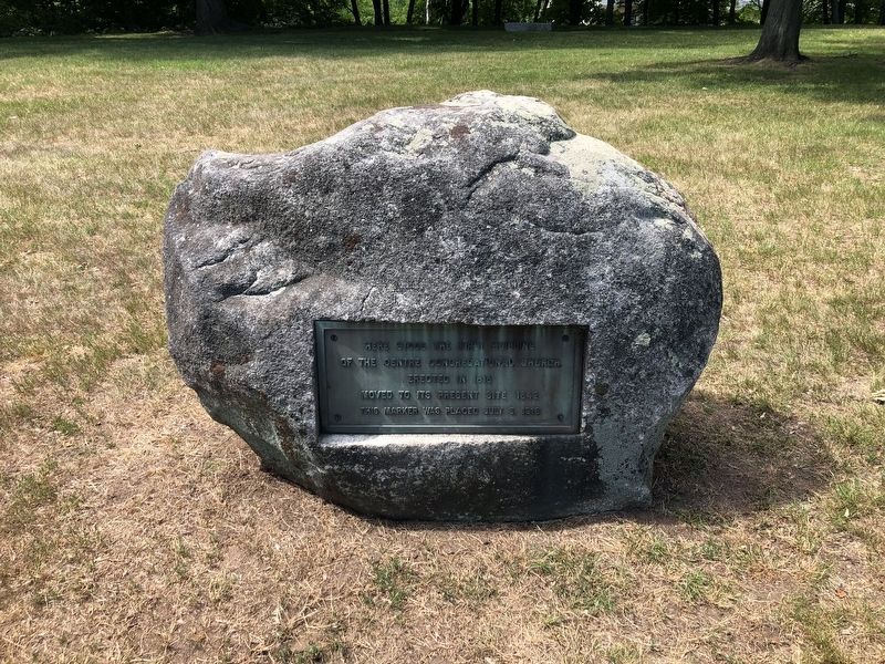 The First Building of the Centre Congregational Church Marker. Click for full size. The First Building of the Centre Congregational Church Marker image. Click for full size.