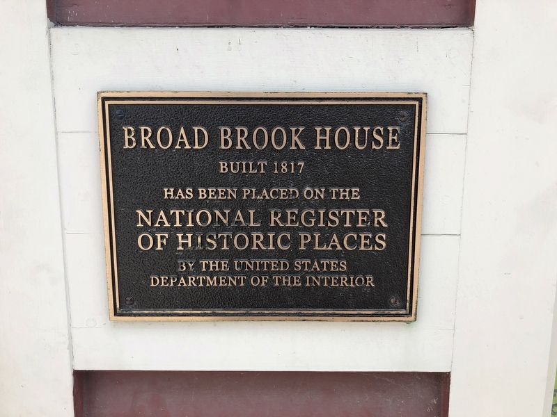 Broad Brook House Marker image. Click for full size.
