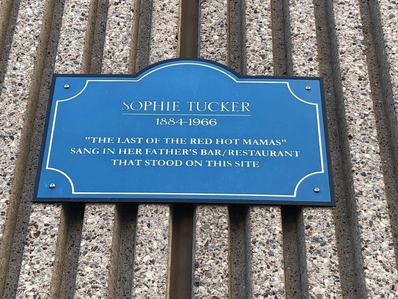 Sophie Tucker Marker image. Click for full size.