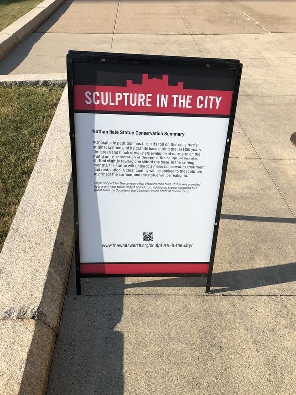 Display near the statue. Click for full size. Display near the statue image. Click for full size.