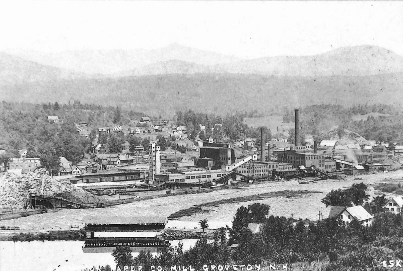Marker detail: The First Pulp Mill image. Click for full size.