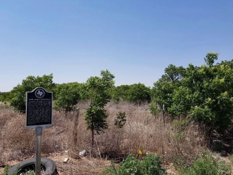 Lamb County Sand Hills Marker image. Click for full size.