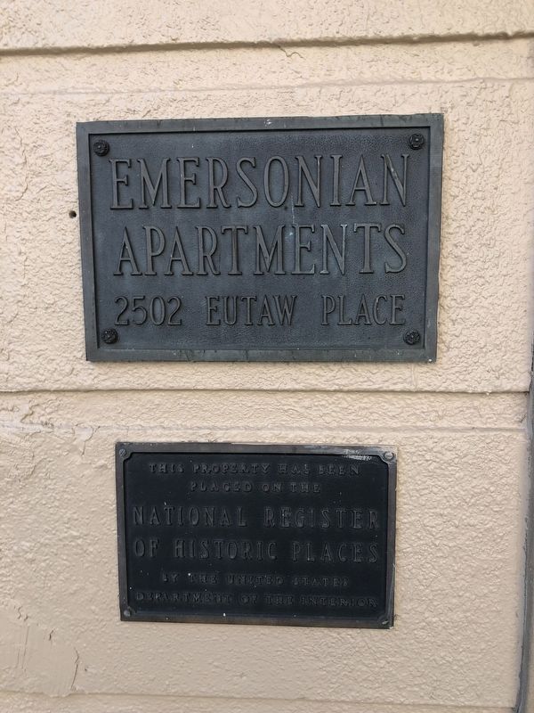 Emersonian Apartments Marker image. Click for full size.