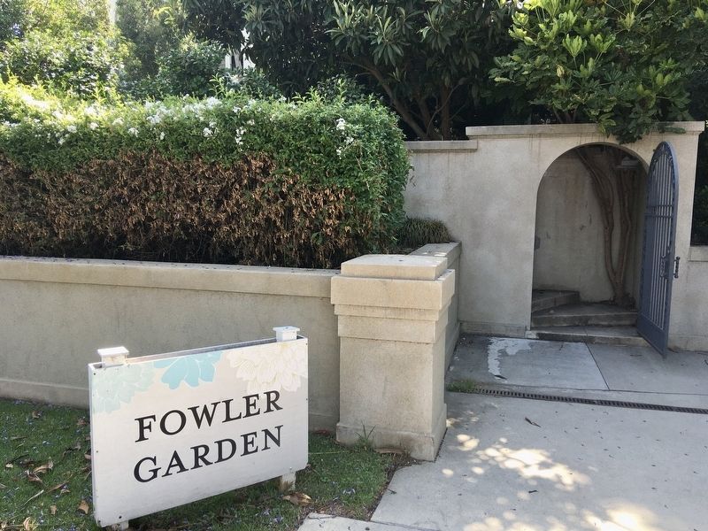 Fowler Garden Entrance image. Click for full size.
