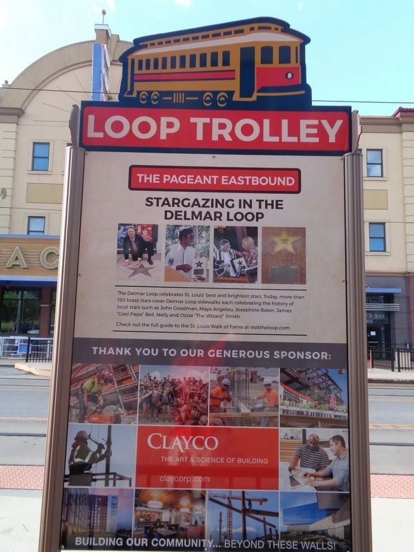 Nearby Loop Trolley marker (The Pageant Eastbound) image. Click for full size.