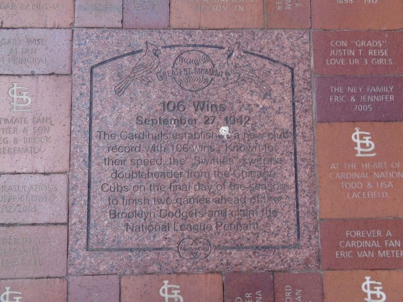 106 Wins Marker image. Click for full size.