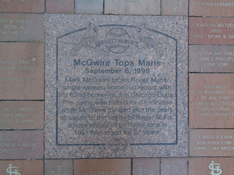 McGwire Tops Maris Marker image. Click for full size.