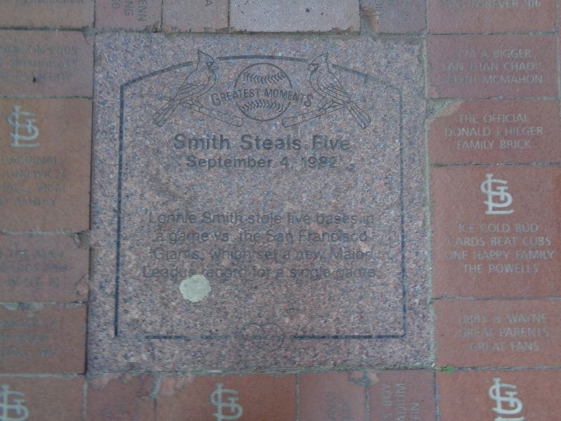 Smith Steals Five Marker. Click for full size. Smith Steals Five Marker image. Click for full size.