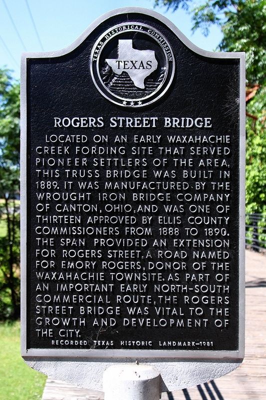 Rogers Street Bridge Marker. Click for full size. Rogers Street Bridge Marker image. Click for full size.
