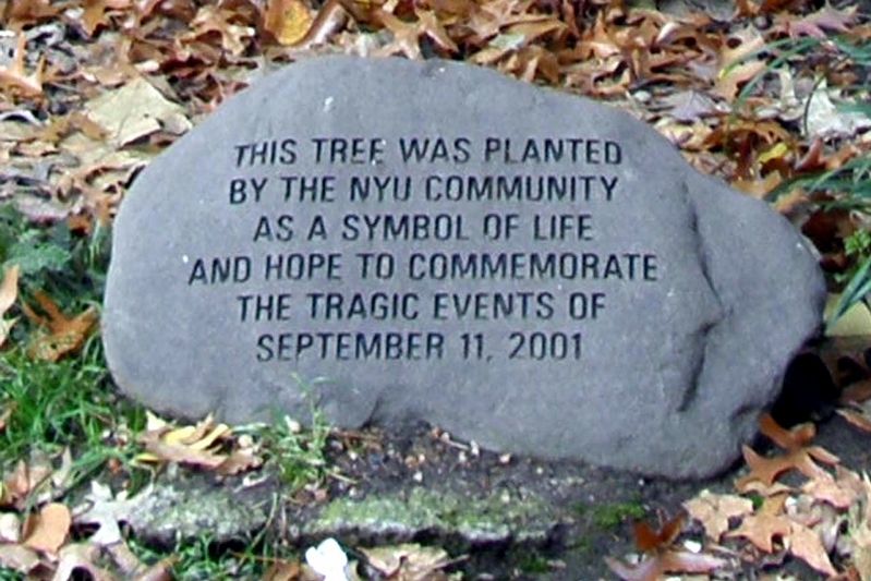 NYU 9/11 Memorial image. Click for full size.