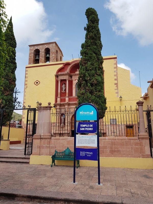 The Temple of San Pedro Marker. Click for full size. The Temple of San Pedro Marker image. Click for full size.