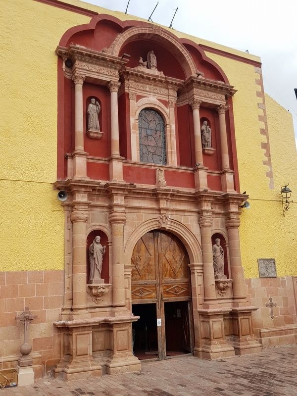 The Temple of San Pedro facade. Click for full size. The Temple of San Pedro facade image. Click for full size.