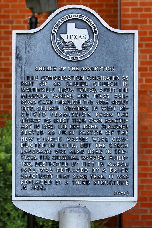 Church of the Assumption Marker image. Click for full size.