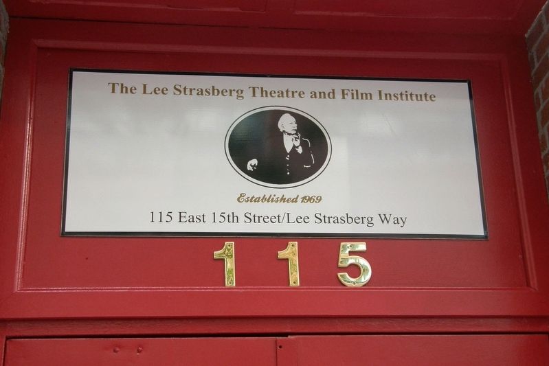 Lee Strasberg Institute entrance. Click for full size. Lee Strasberg Institute entrance image. Click for full size.