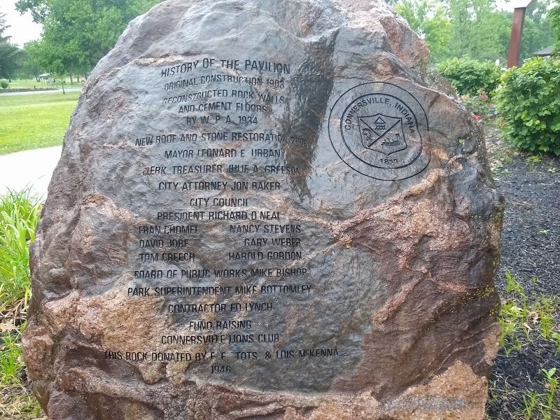 History of the Pavilion Marker. Click for full size. History of the Pavilion Marker image. Click for full size.
