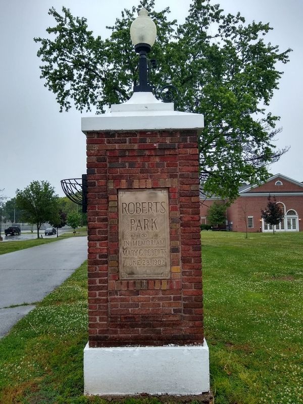 Brick Pillar at Roberts Park. Click for full size. Brick Pillar at Roberts Park image. Click for full size.