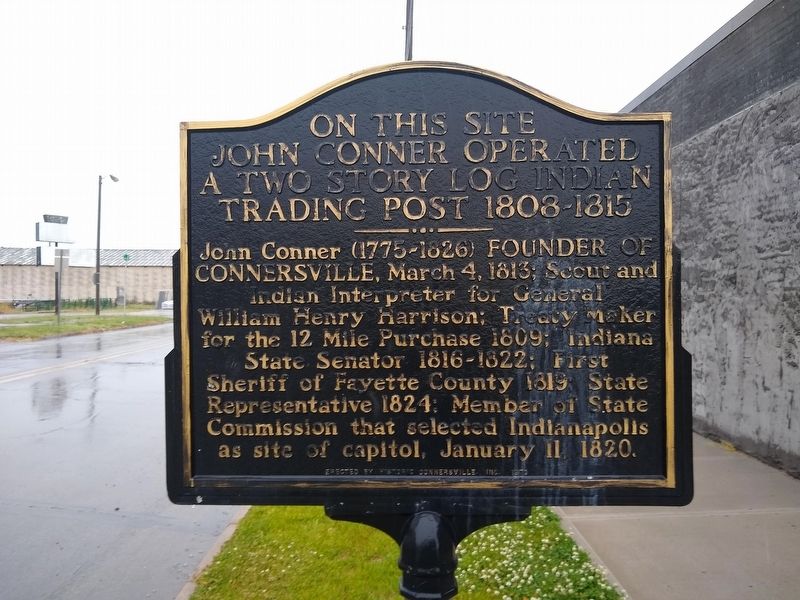 On This Site John Conner Operated a Two Story Log Indian Trading Post 1808~1815 Marker image. Click for full size.
