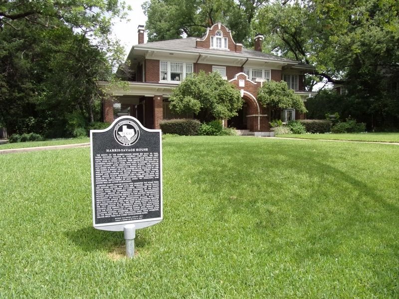 Harris-Savage House Marker image. Click for full size.