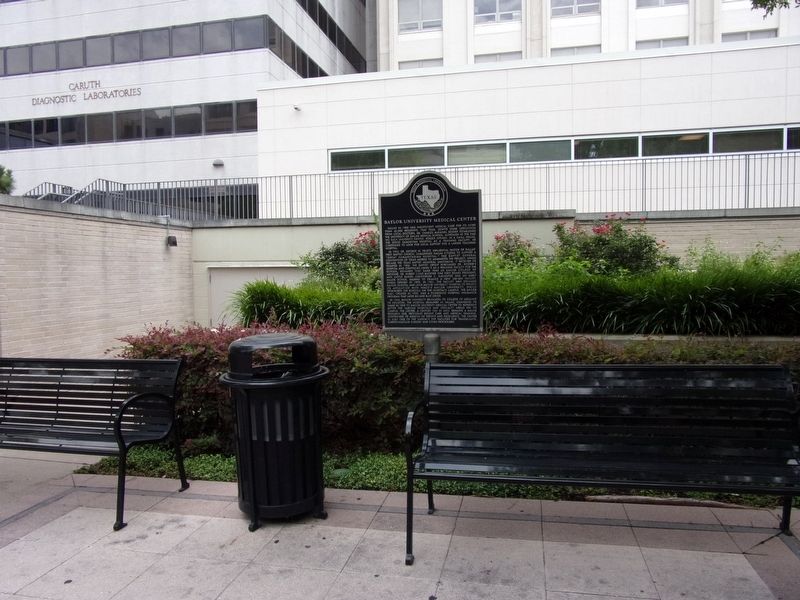 Baylor University Medical Center Marker. Click for full size. Baylor University Medical Center Marker image. Click for full size.
