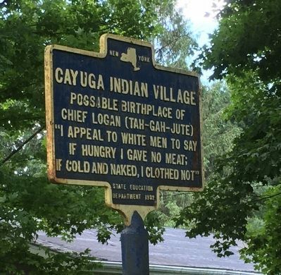 Cayuga Indian Village Marker image. Click for full size.