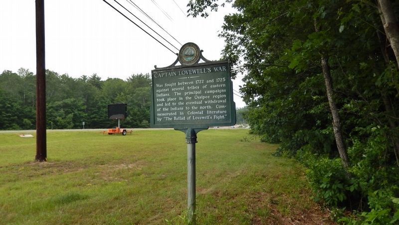 Captain Lovewell's War Marker. Click for full size. Captain Lovewell's War Marker image. Click for full size.
