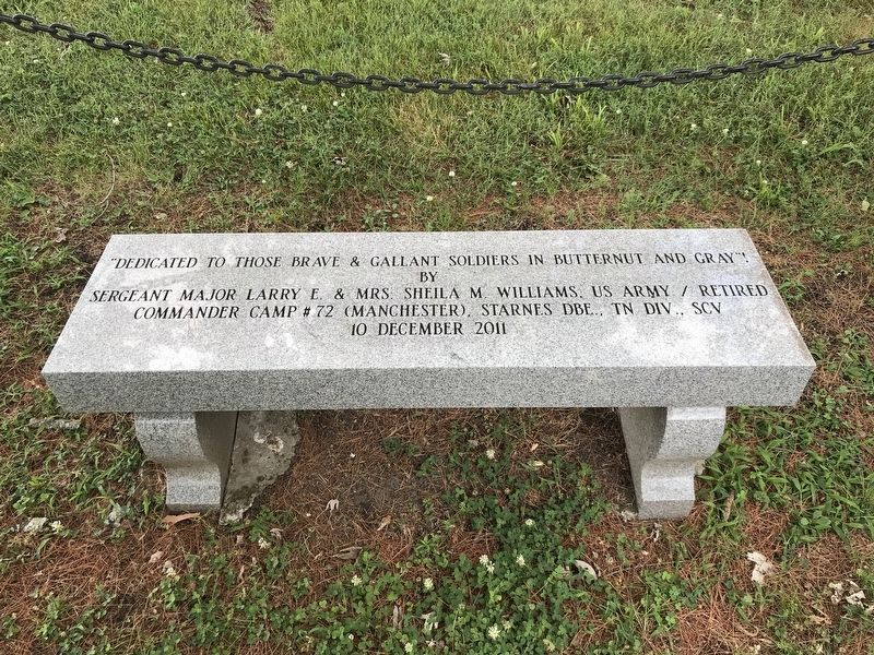 "Dedicated to Those Brave & Gallant Soldiers in Butternut & Gray"! Marker image. Click for full size.