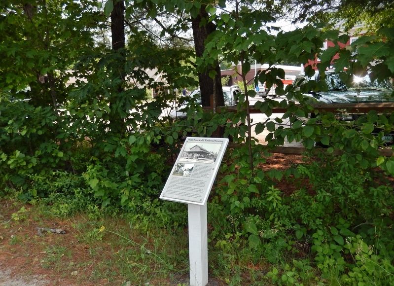 Wolfeboro Falls Railroad Station Marker image. Click for full size.