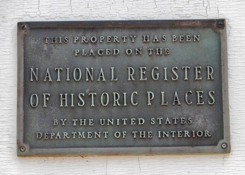 National Register of Historic Places Plaque. Click for full size. National Register of Historic Places Plaque image. Click for full size.