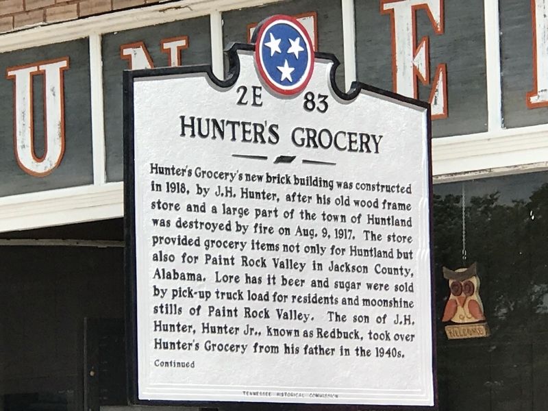 Hunter's Grocery Marker image. Click for full size.