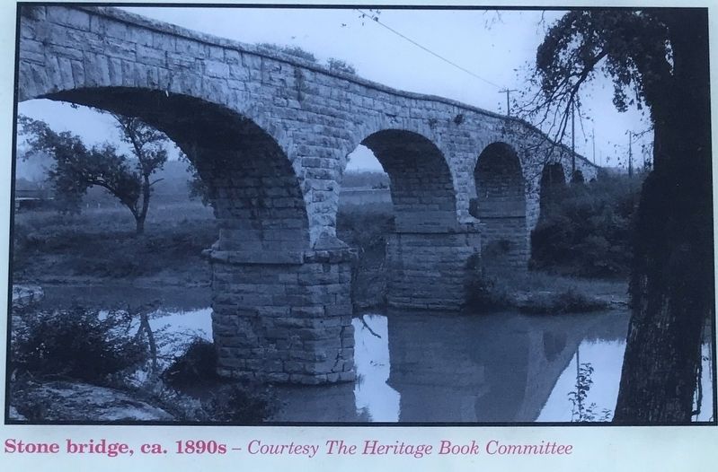Fayetteville Stone Bridge Marker Detail image. Click for full size.