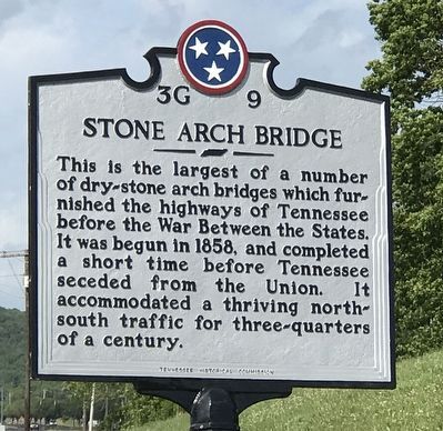 Stone Arch Bridge Marker. Click for full size. Stone Arch Bridge Marker image. Click for full size.