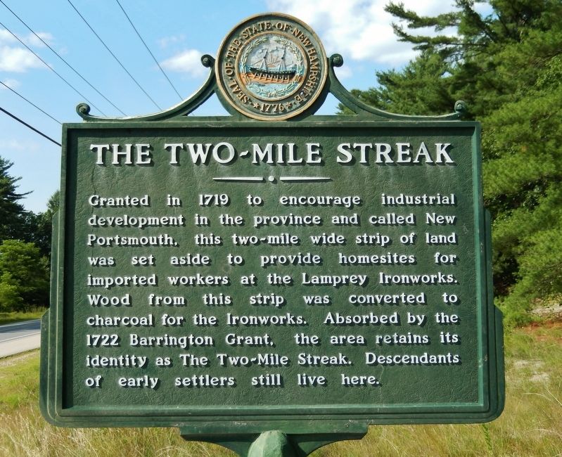 The Two-Mile Streak Marker. Click for full size. The Two-Mile Streak Marker image. Click for full size.