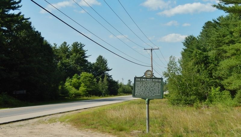 The Two-Mile Streak Marker. Click for full size. The Two-Mile Streak Marker image. Click for full size.