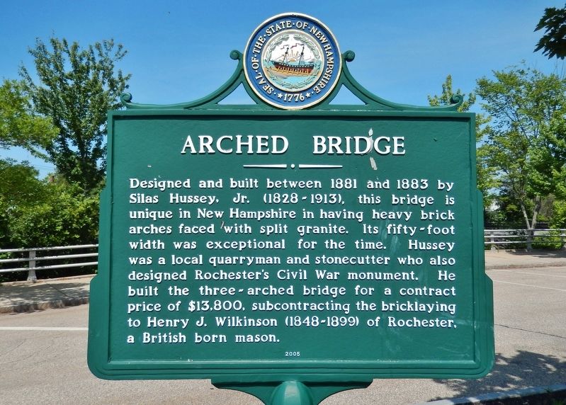 Arched Bridge Marker. Click for full size. Arched Bridge Marker image. Click for full size.