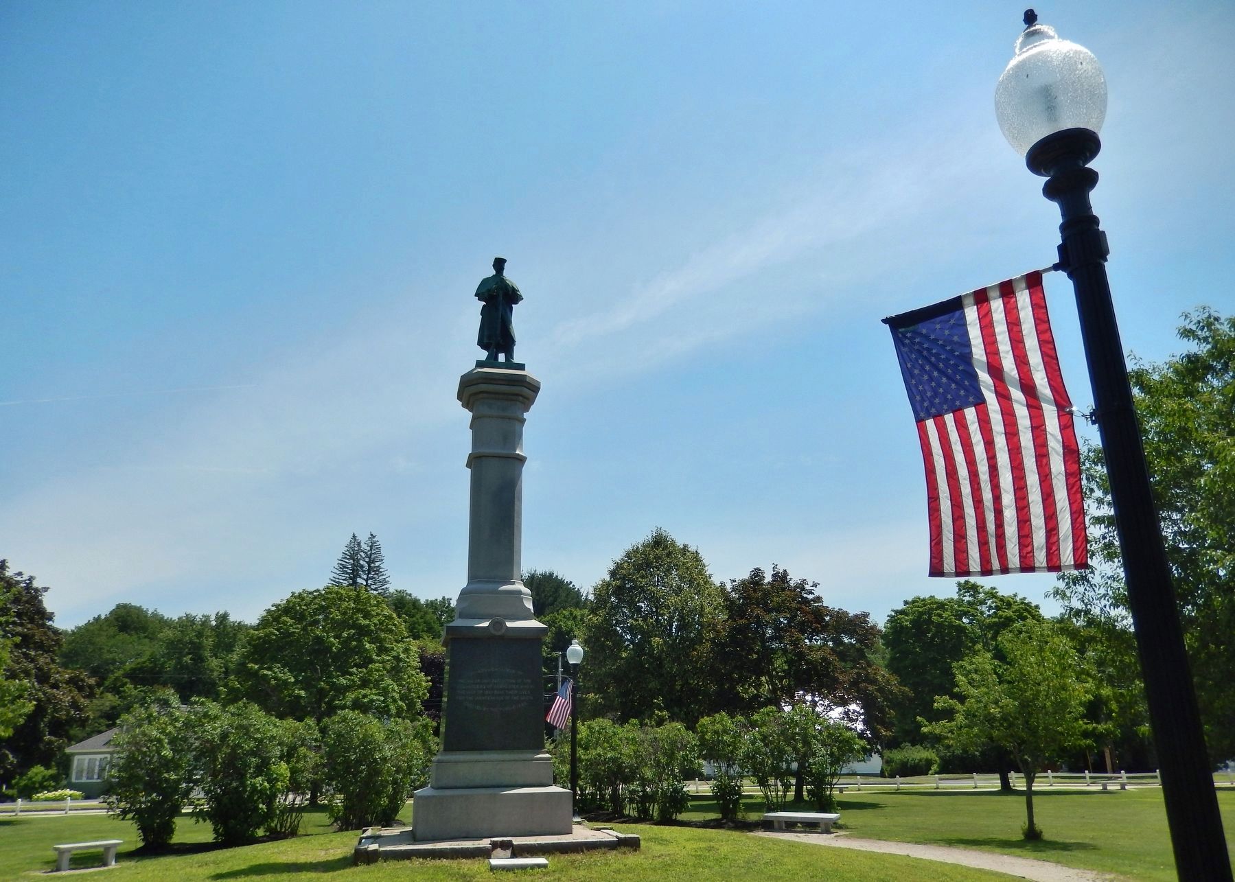 Rochester Civil War Monument. Click for full size. Rochester Civil War Monument image. Click for full size.