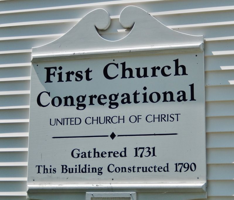 First Church Congregational Marker image. Click for full size.