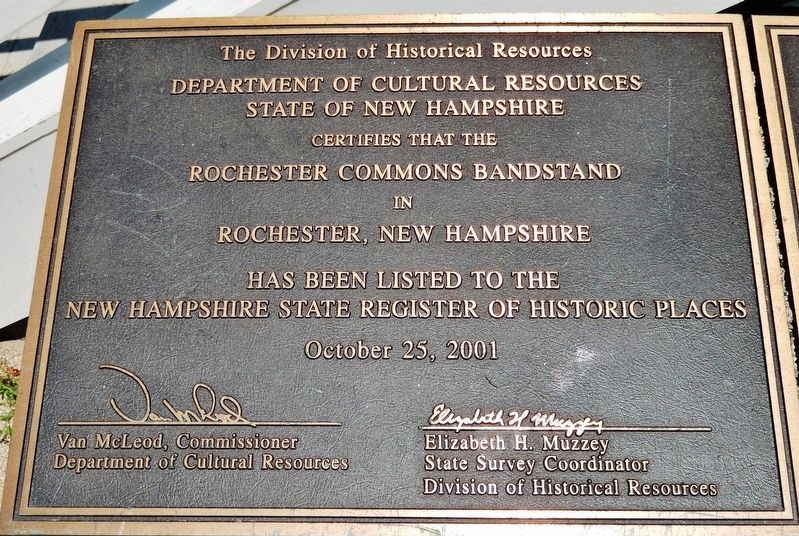 New Hampshire State Register of Historic Places Marker image. Click for full size.