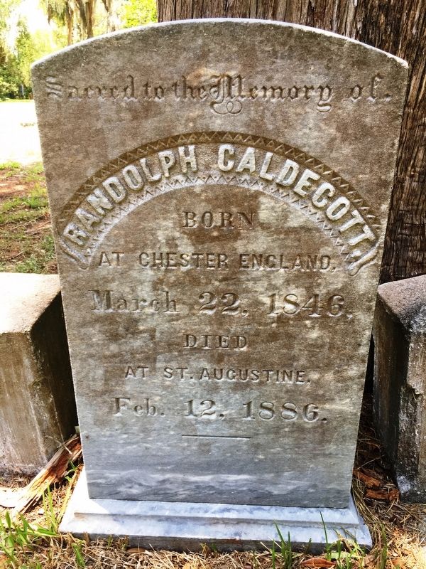 Randolph Caldecott Head Stone image. Click for full size.